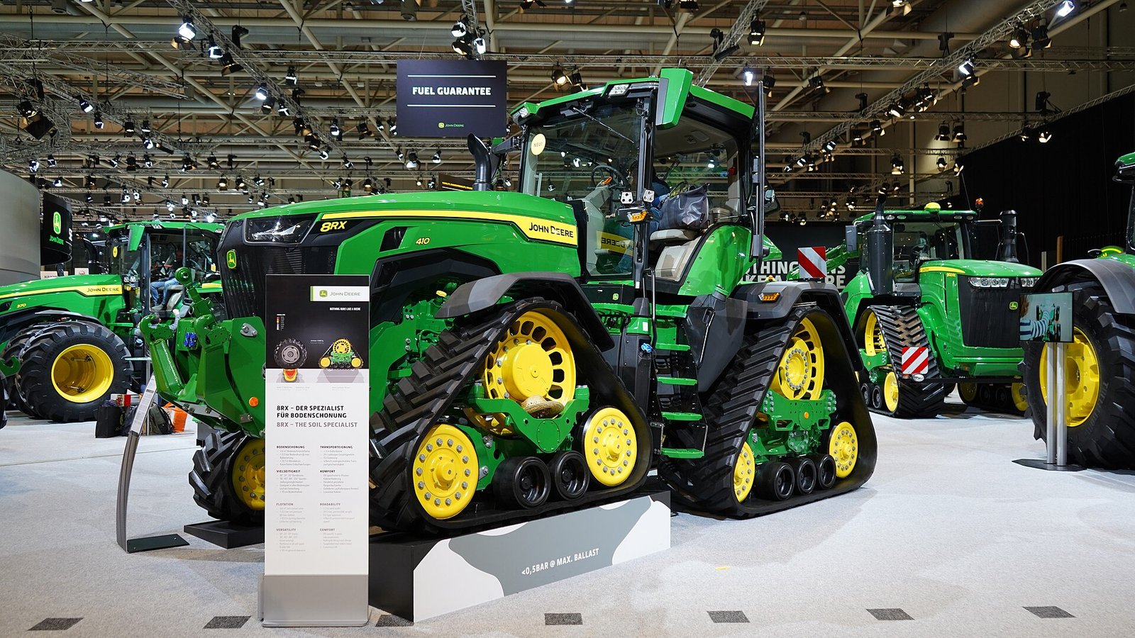 John Deere 8RX 410 four-track tractor